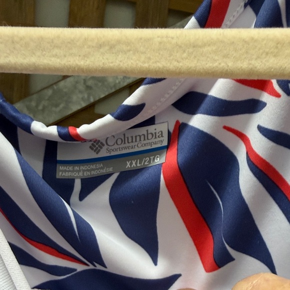 Floral Sleeveless Dress - Blue and Red - Picture 2 of 3